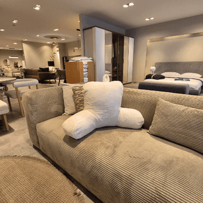 Bel Destek Yastığı Tavşan Tüyü Beyaz - ESTE DECOR